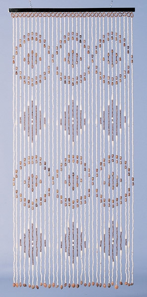 Rideau de porte en bambou et perles de bois 90x200cm MOREL - Mr.Bricolage