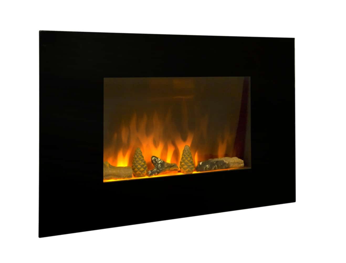 Chemin'Arte Cheminée décorative design Volcano avec écran LCD