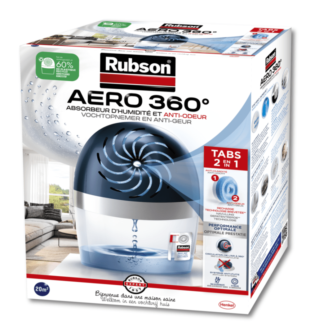Absorbeur d’humidité Aero 360° 20m² - RUBSON