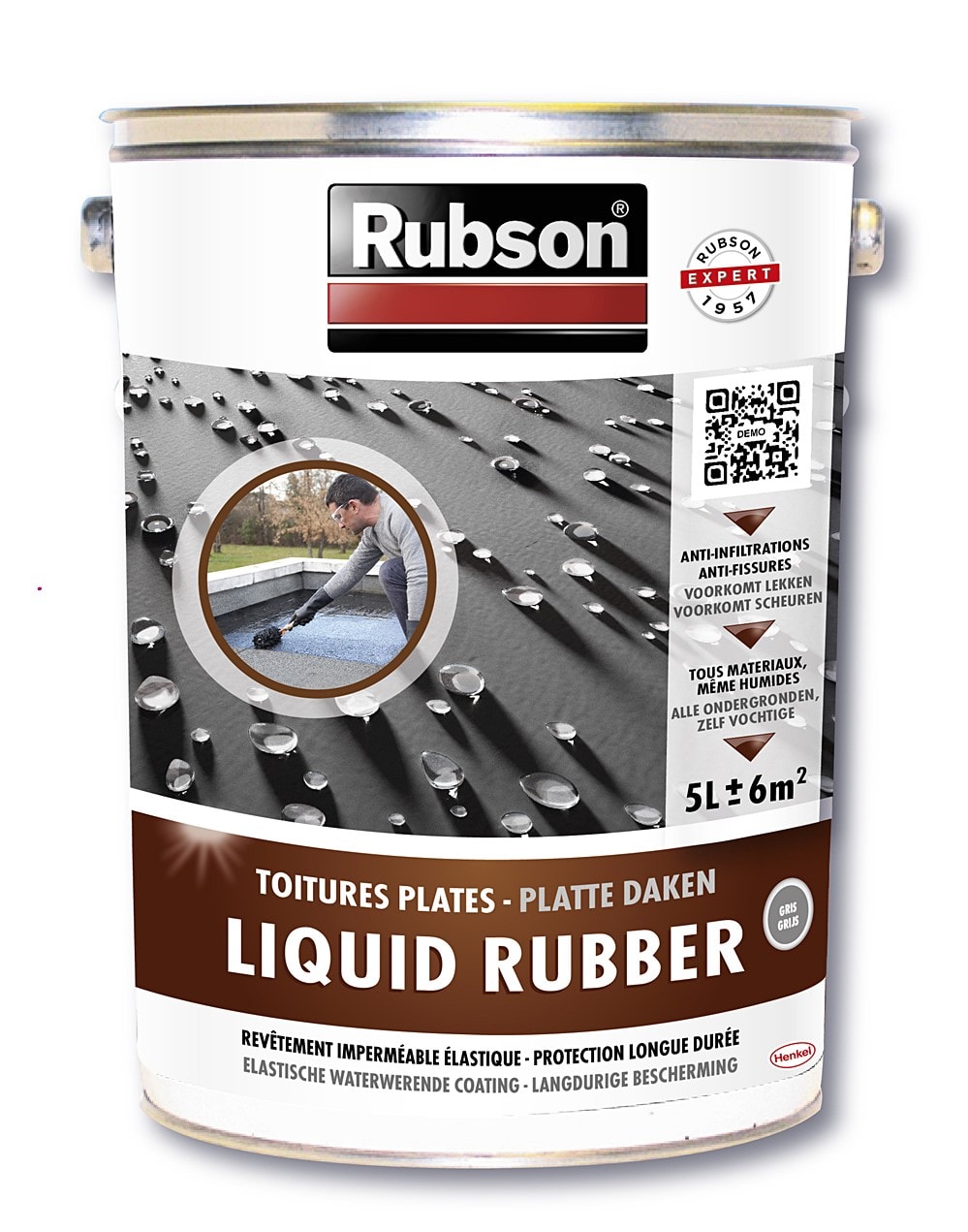 Liquid Rubber Plus Pour Toitures Plates