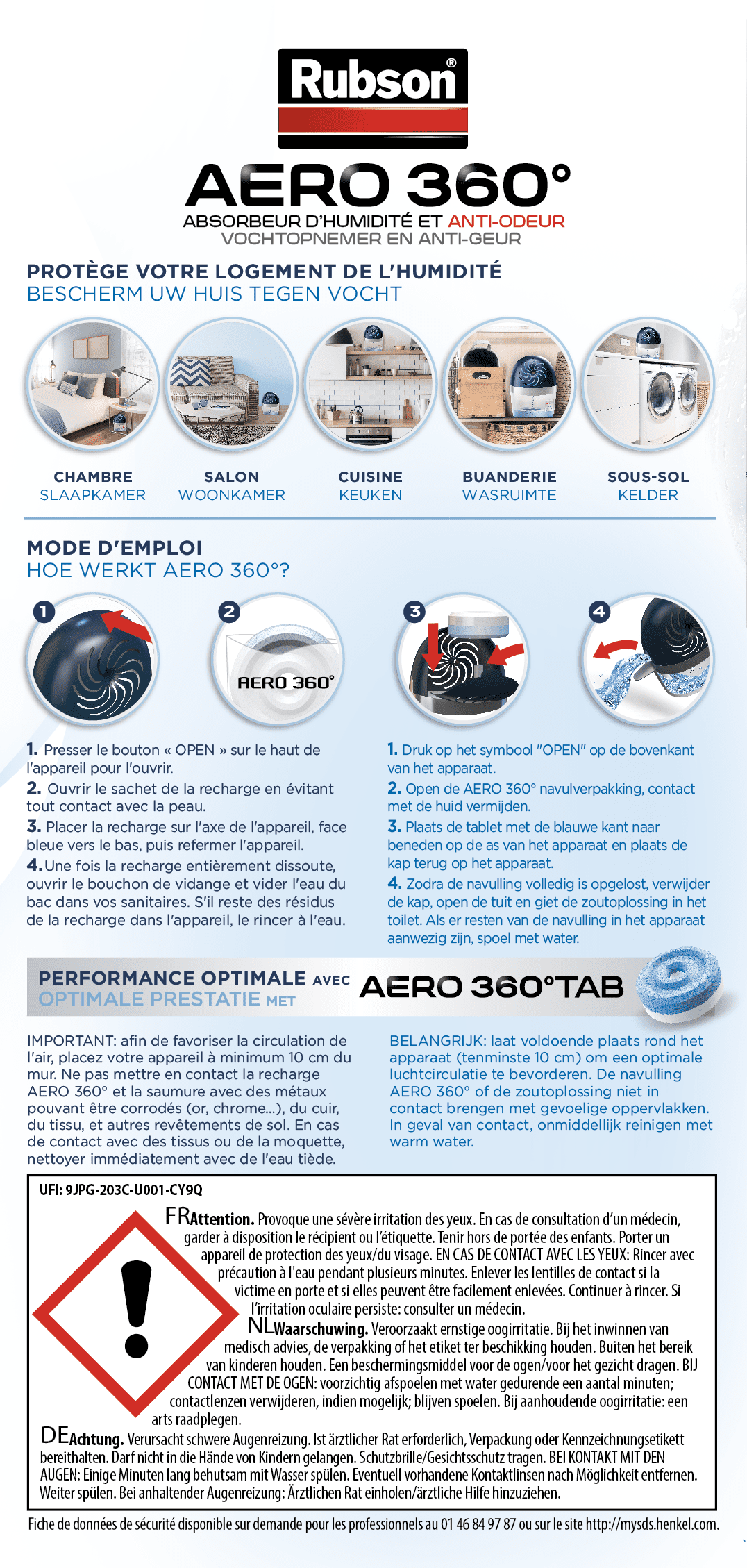 RUBSON - Rubson 1 recharge absorbeur d'humidité Aero 360° Lavande - 1  recharge AERO 360 Relax parfum lavande contre l'humidité amb - Livraison  gratuite dès 120€