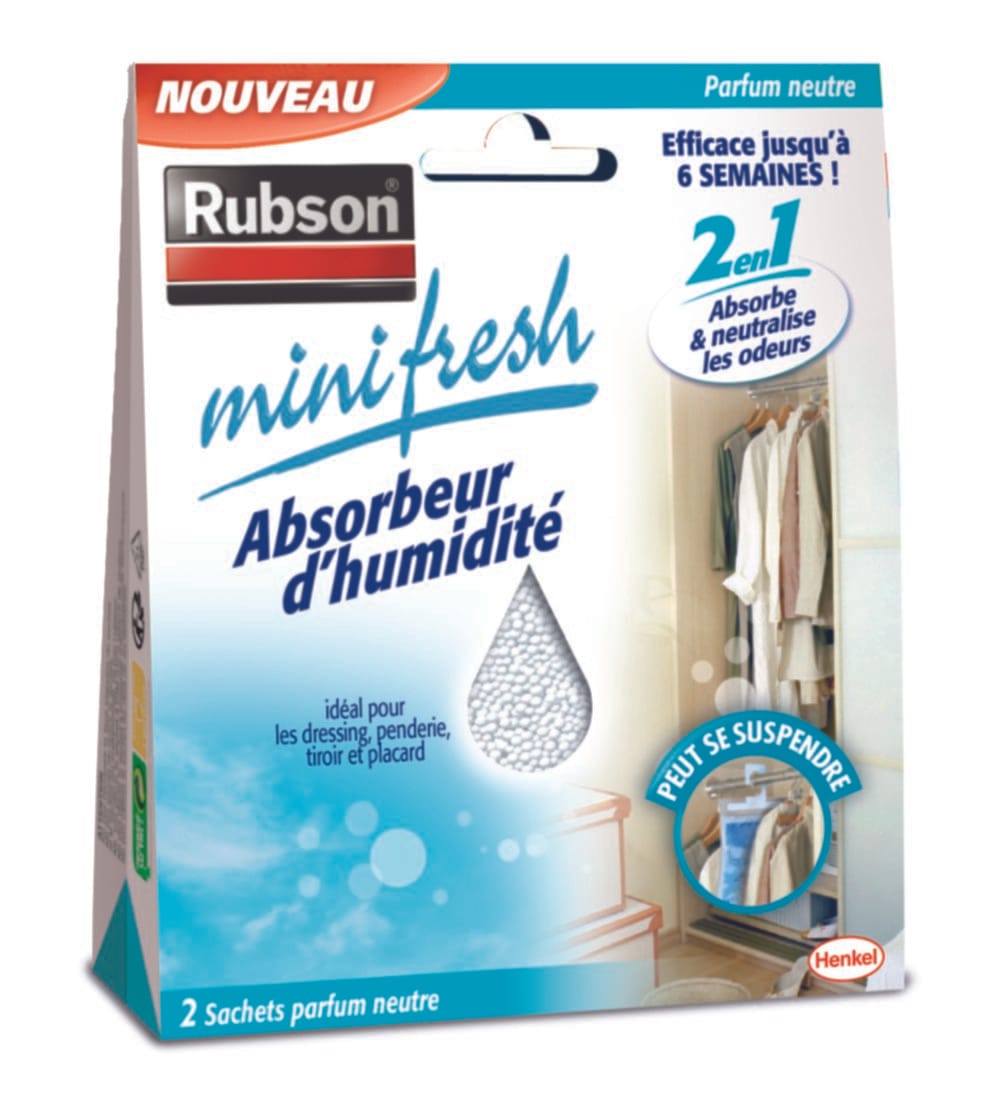 2 absorbeur d'humidité Minifresh Neutre 2x50gr - RUBSON - Mr.Bricolage