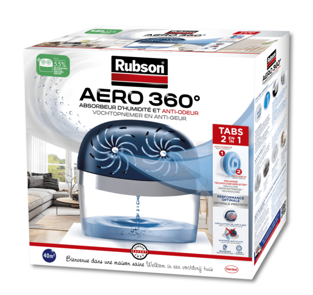 Absorbeur d'humidité Aero 360° 40m² - RUBSON - Mr.Bricolage