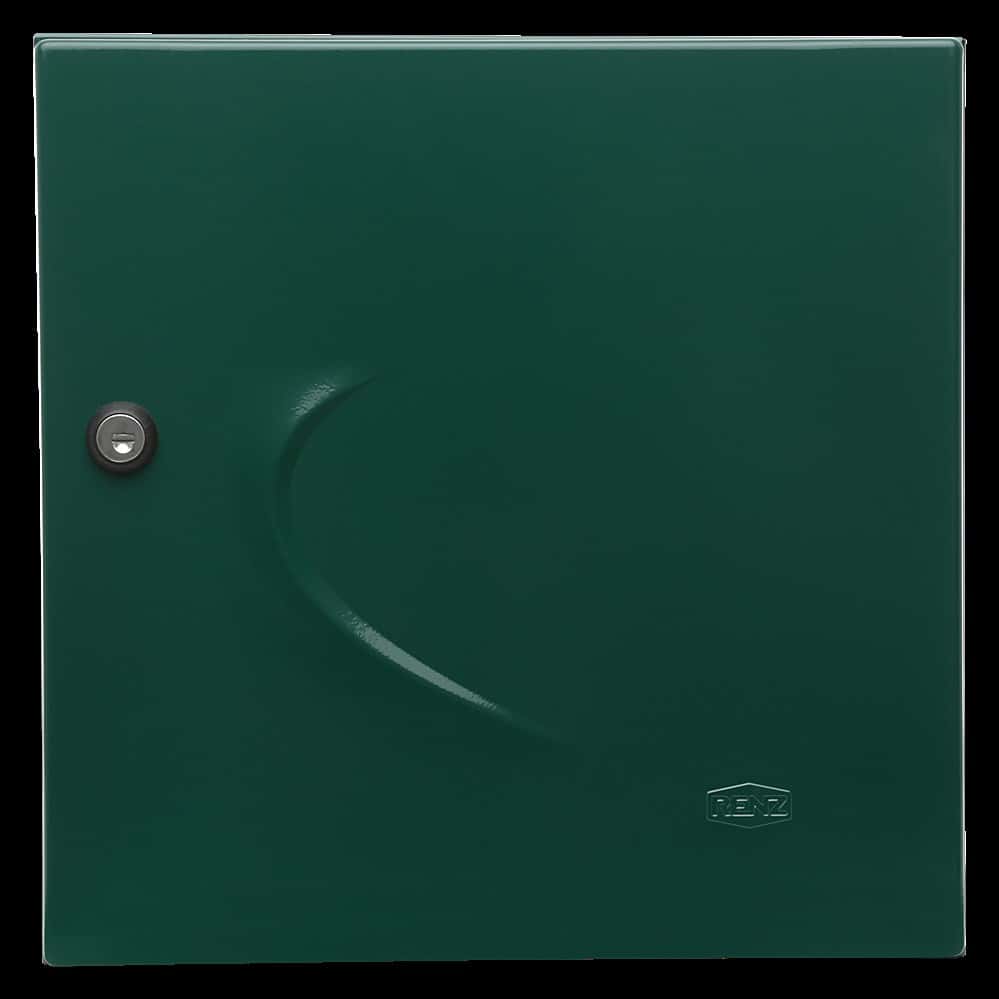 Boîte aux lettres normalisée 2 portes extérieur RENZ Animation acier vert