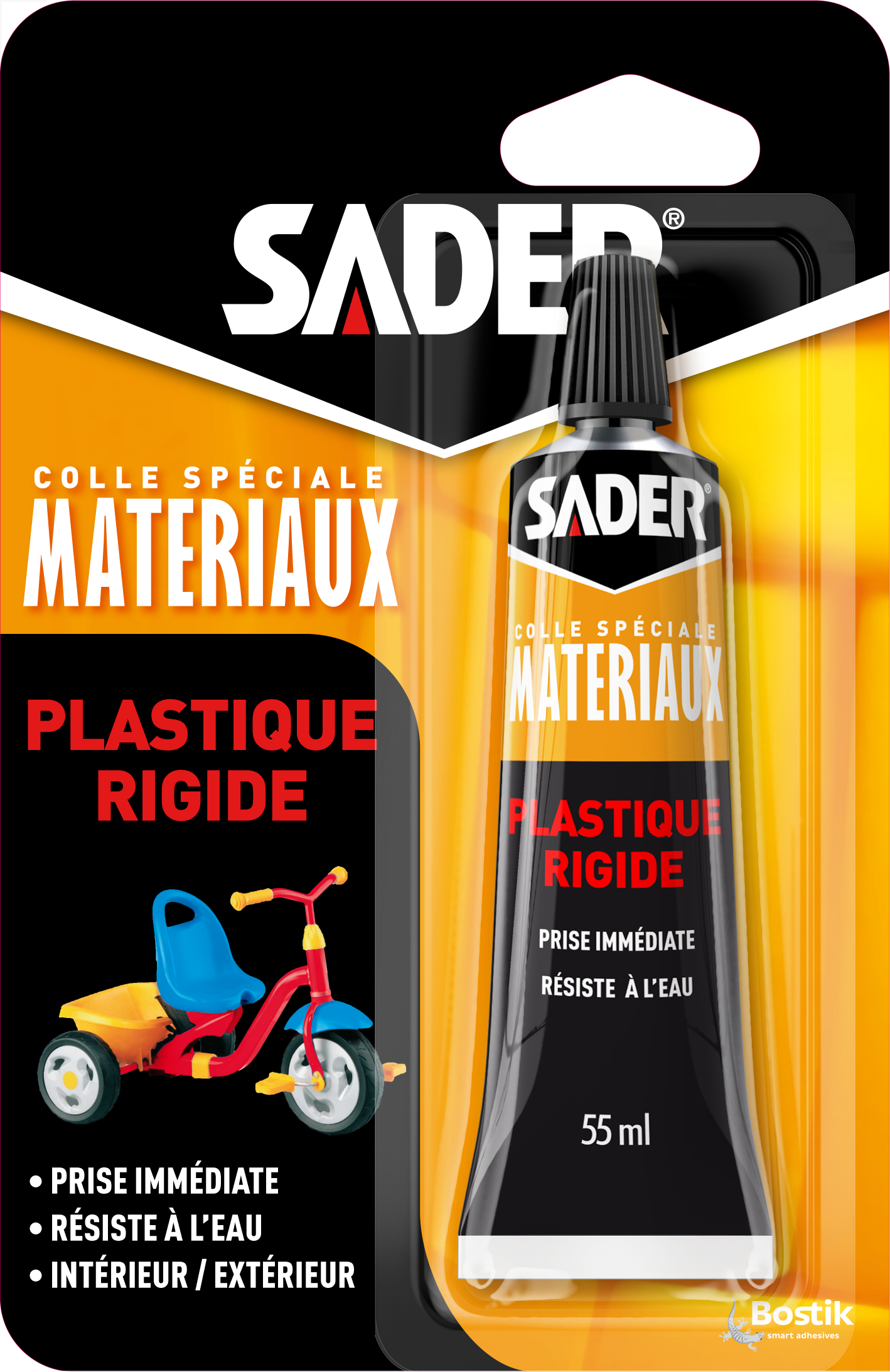 Colle Plastique Rigide 55ml - SADER - Mr.Bricolage