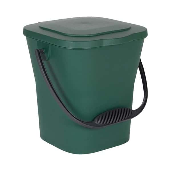 Seau à compost + couvercle - 6 L - Vert