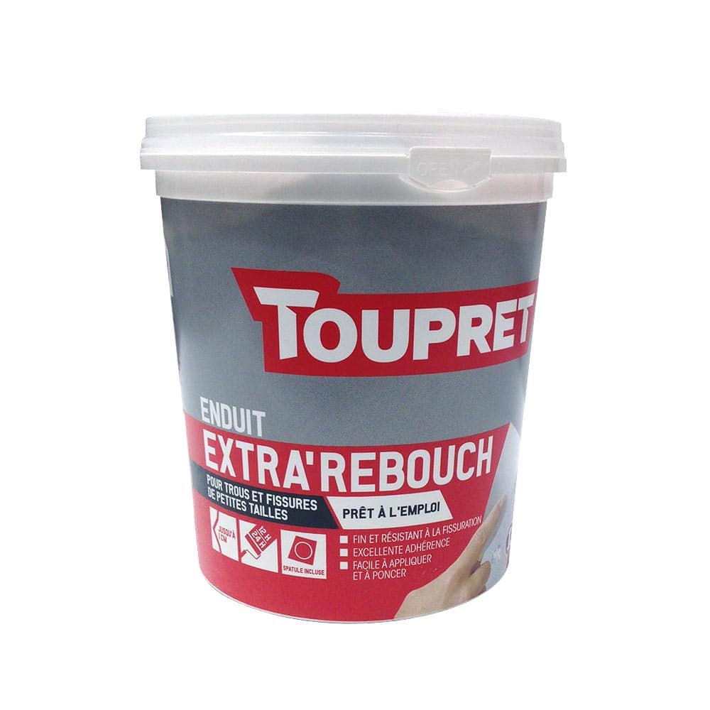 TOUPRET - Toupret Enduit pour reboucher pâte pot 1,5 kg - Enduit de  rebouchage en pâte, prêt à l'emploi, pour reboucher  - Livraison  gratuite dès 120€