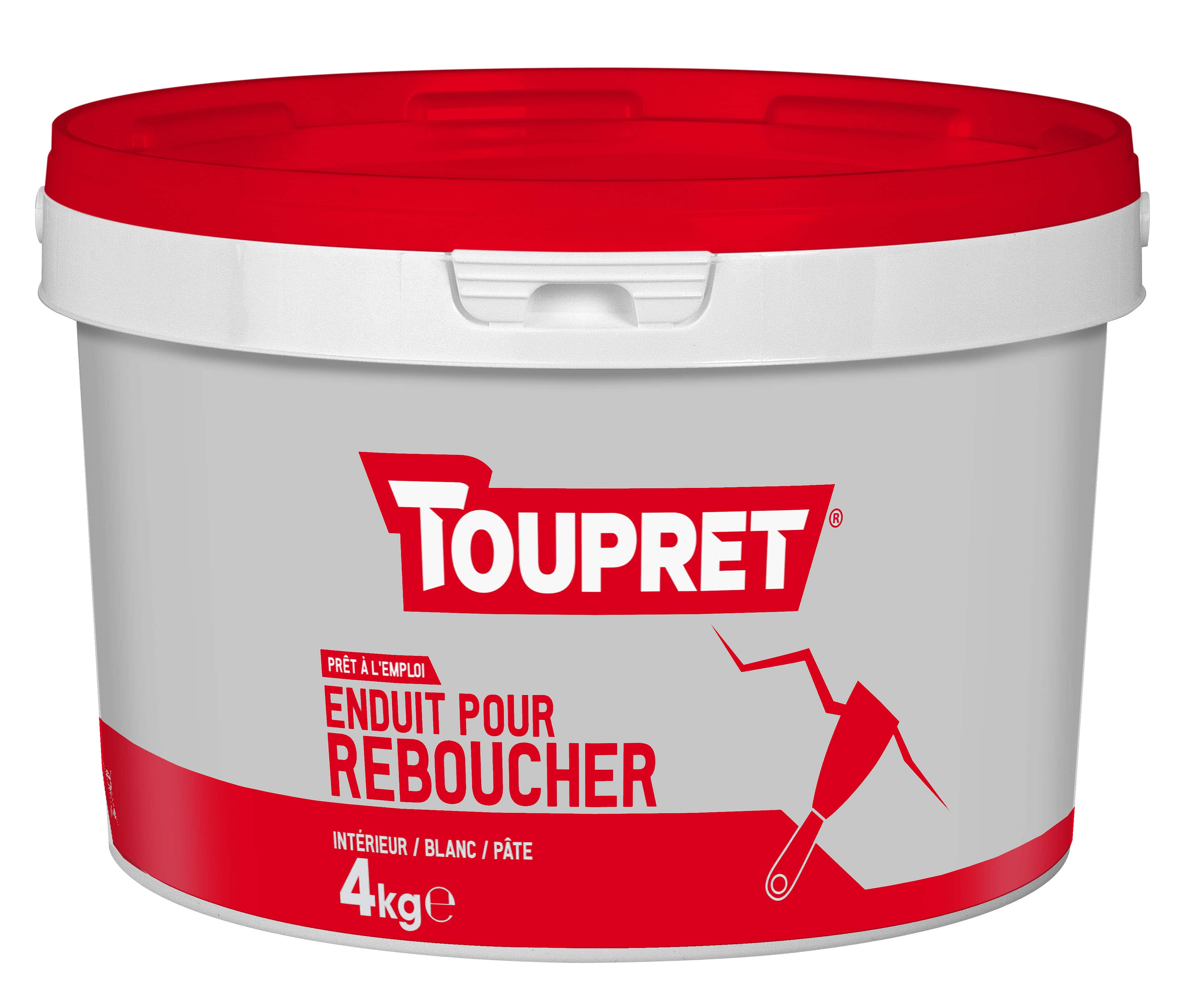 Enduit Reboucher pâte 4 kg blanc - TOUPRET - Mr.Bricolage