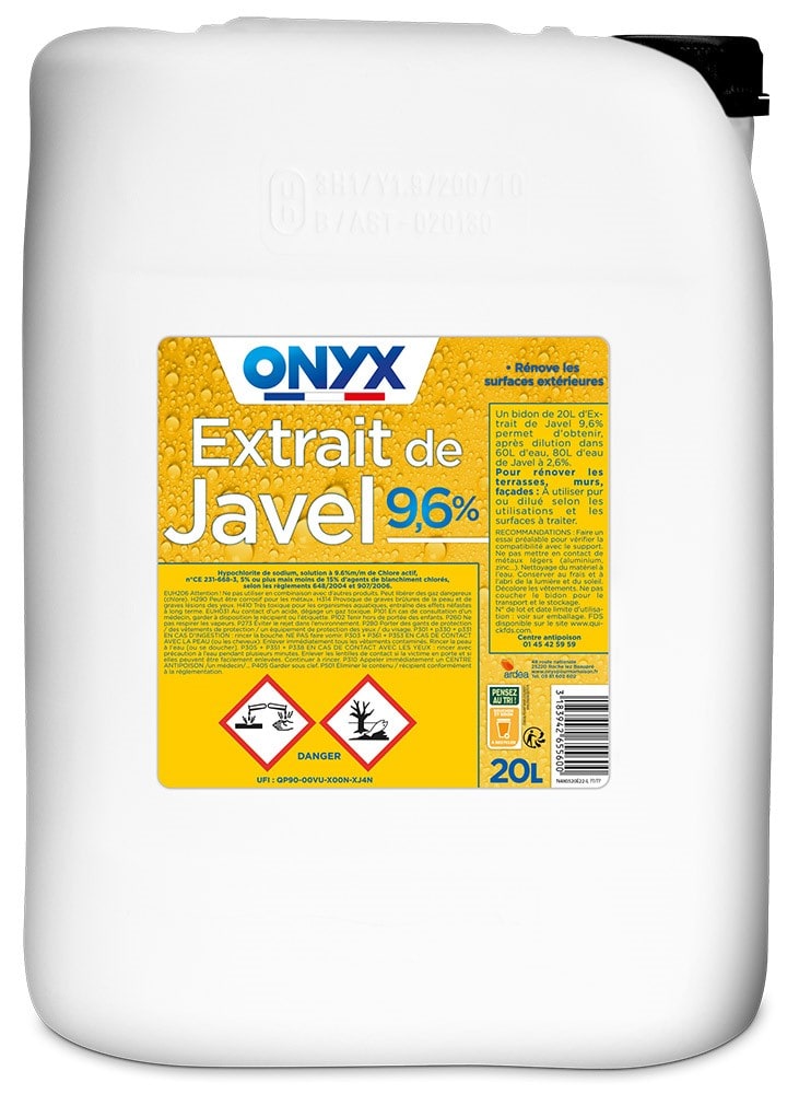 Extrait de Javel 9,6% 20L - ONYX - Mr.Bricolage