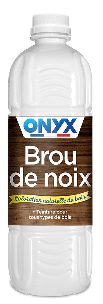 Onyx - Brou de Noix pour Bois - Teinture Tous Types de Bois - Coloration  Naturelle Boiseries - Fabrication Française - 1L : : Bricolage
