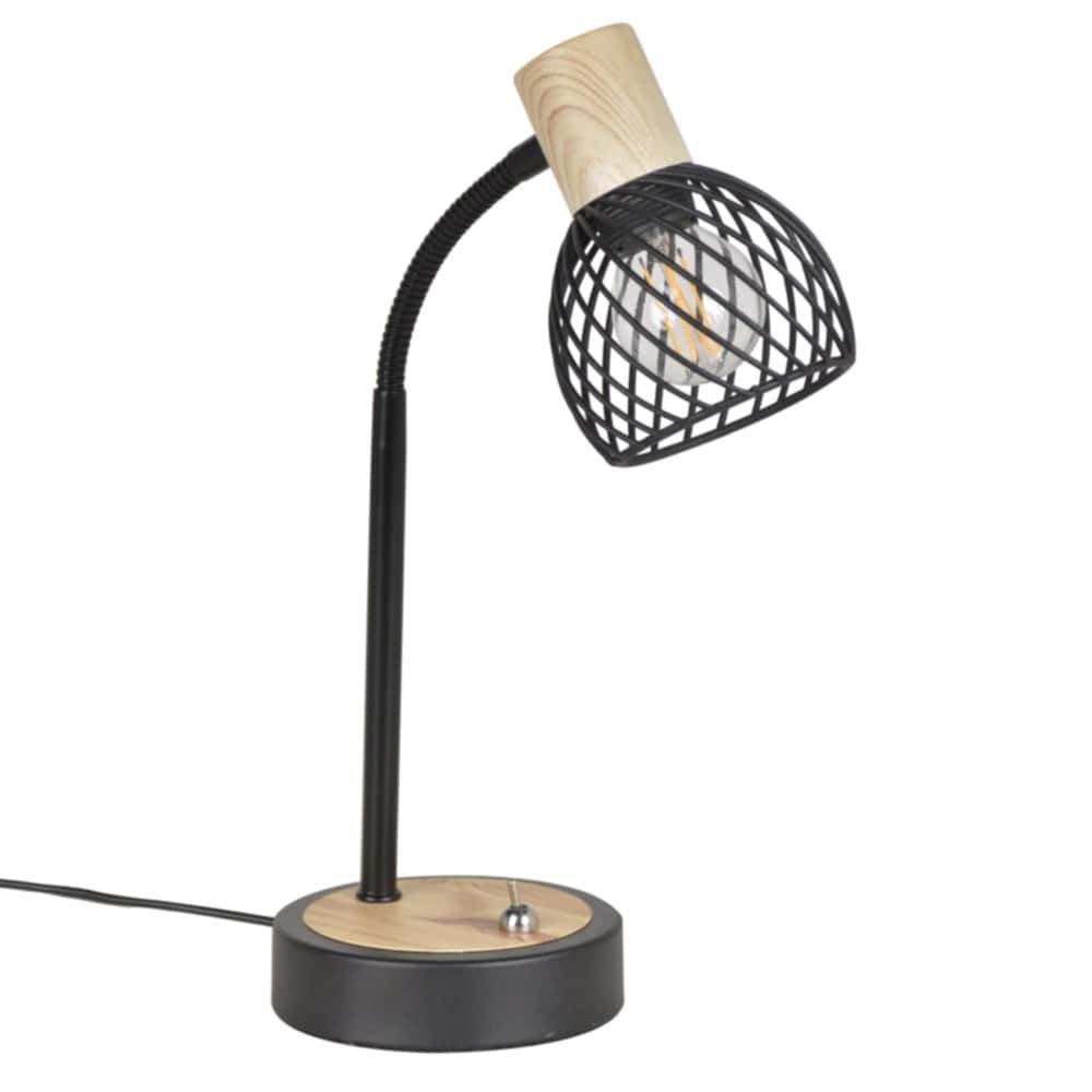 Lampe de bureau Cobra noir LED 4,5W 400lm - INVENTIV - Mr.Bricolage
