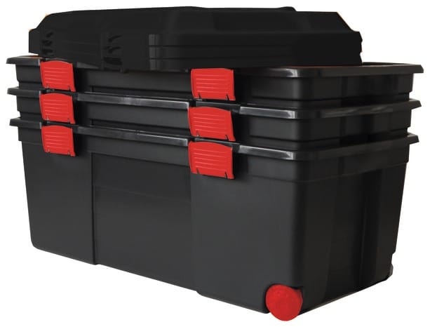 Boîte de rangement avec compartiment amovible Hobby Klik noir - Mr.Bricolage
