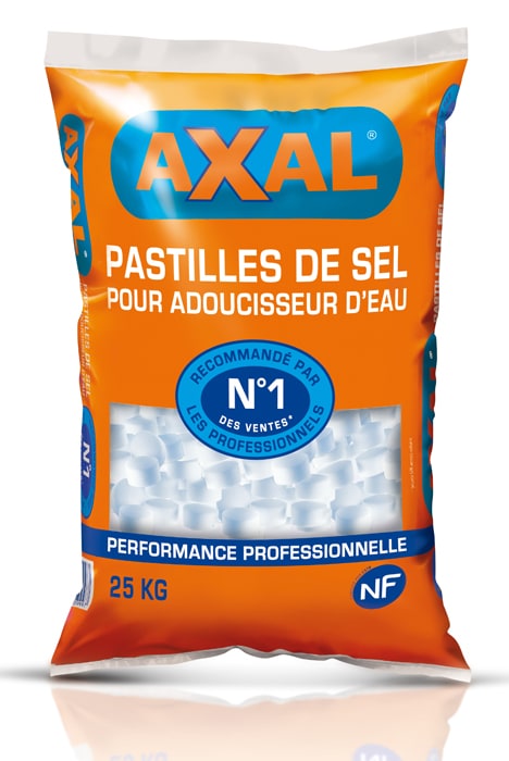 Pastilles de sel pour adoucisseurs d'eau 25kg - AXAL - Mr.Bricolage