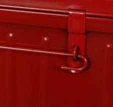 Coffre de rangement métal 62 cm - coloris rouge - SNOR PIERRE HENRY -  Mr.Bricolage