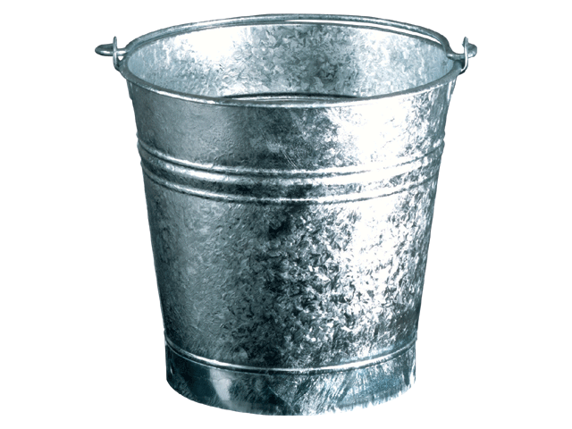 Seau à Méné Galvanisé Frabill - 8 Quarts - Modèle Stumpy - Vintage