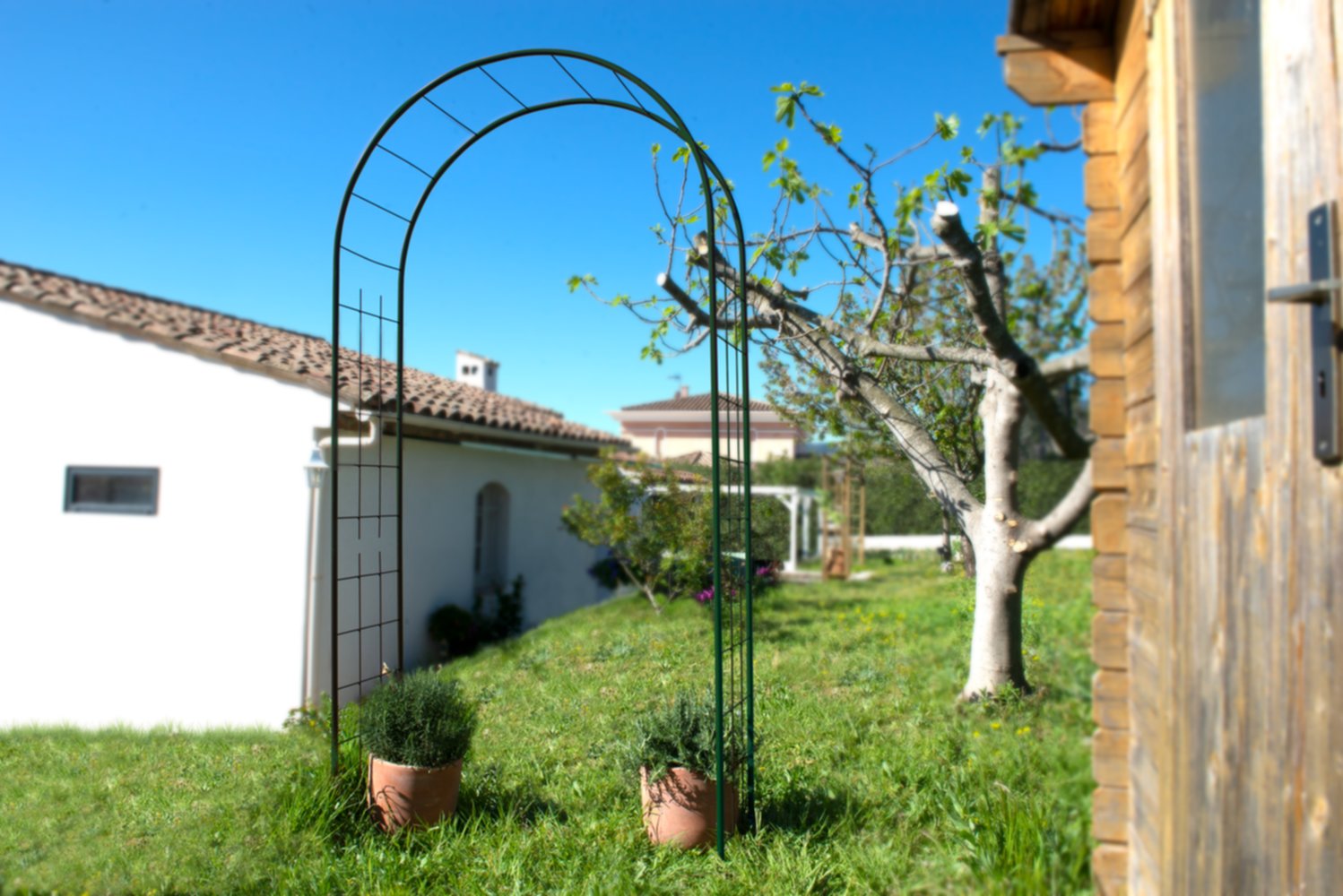 Arche de jardin pergola portique fer vieilli 200x40x250cm - LOUIS MOULIN -  Mr.Bricolage