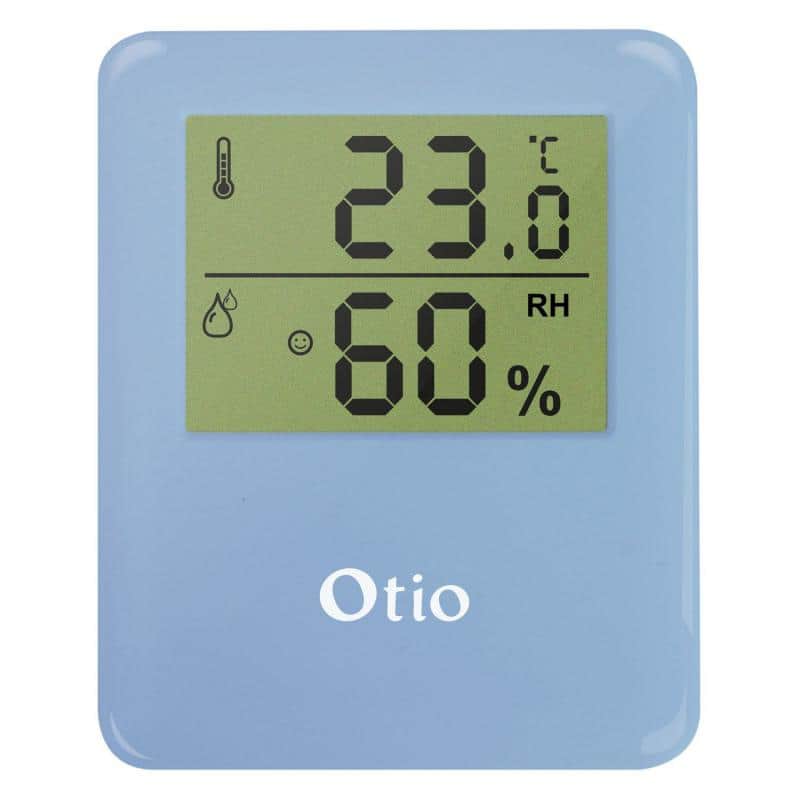 Thermomètre hygromètre intérieur magnétique bleu – OTIO - Mr.Bricolage