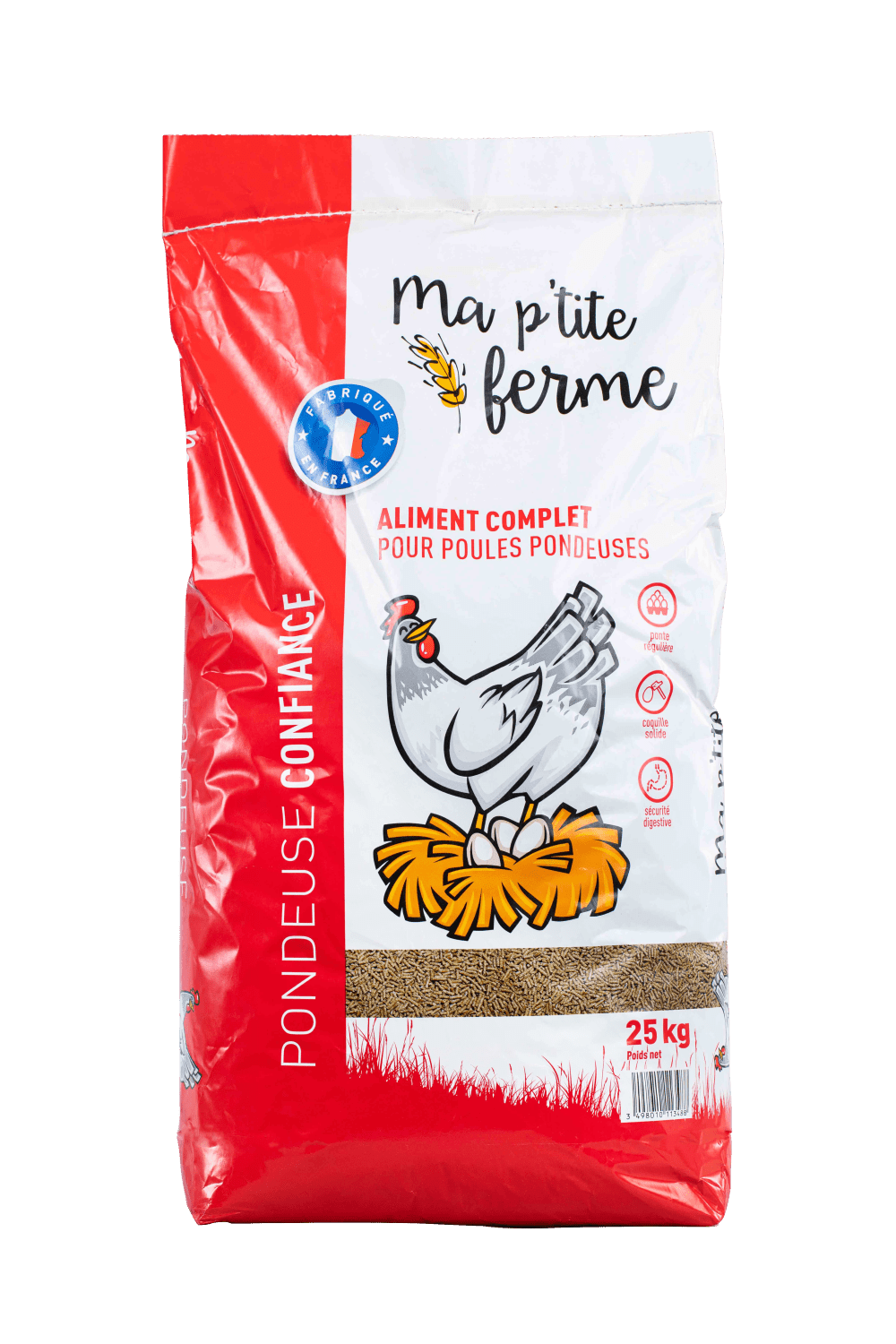 Aliment BIO pondeuses, nourriture en granulés pour les poules