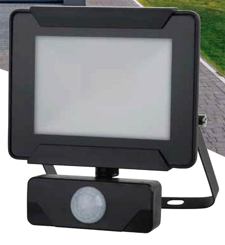 projecteur halogène eco 100w avec détecteur de mouvements - IDK MULTIMEDIA  - Mr.Bricolage