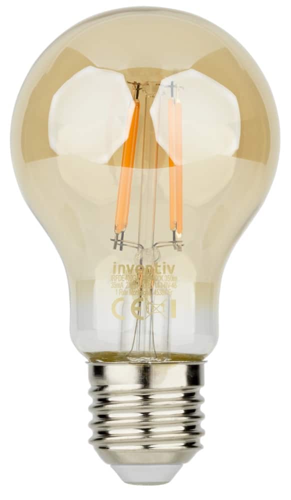Ampoule Filament LED A60 Globe vintage E27 350Lm 30W 1800K Blanc chaud -  Mr.Bricolage