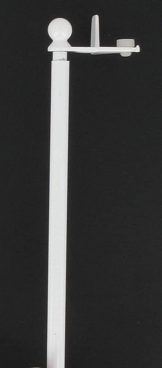 Tringle Vitrage Sans Perçage Extensible ø8 mm Autobloquante 80-120 cm  Coloris - Blanc