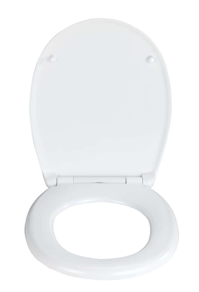 Abattant WC en Bois déco Néo rétro Blanc avec kit de fixation - Accessoires  de WC - Décomania