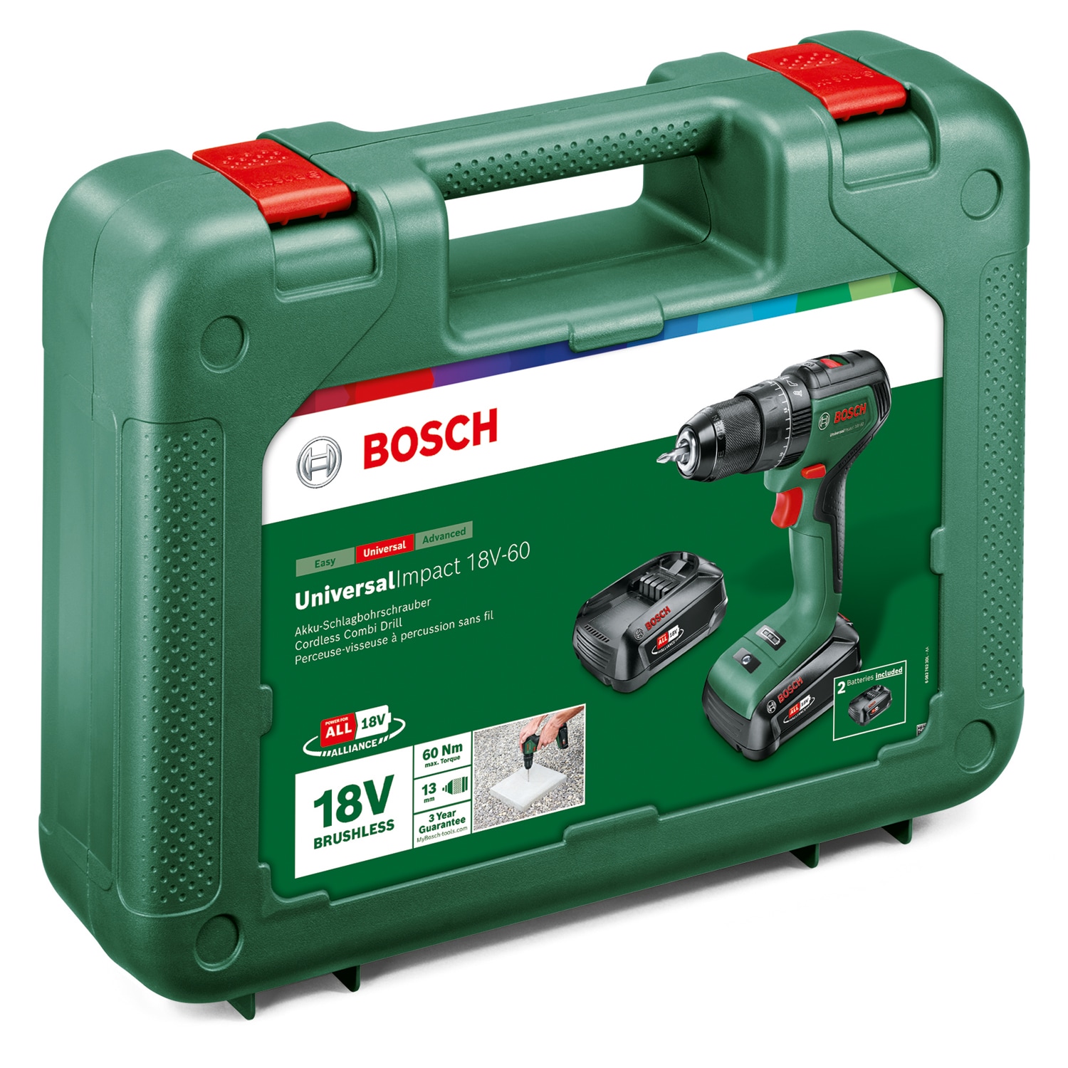 2pcs 18V 5Ah Li-ion Power Tools Rechargeable Batterie de remplacement pour  Bosch noir et rouge - Cdiscount Bricolage