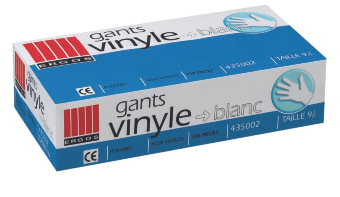 100 Gants Vinyle Jetables