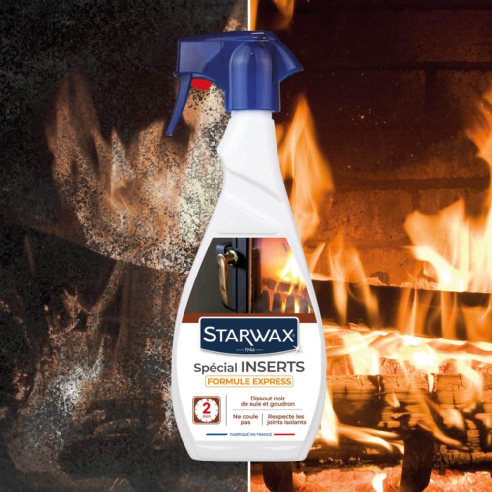 Nettoyant express vitre insert cheminée poêle bois pellet STARWAX 5
