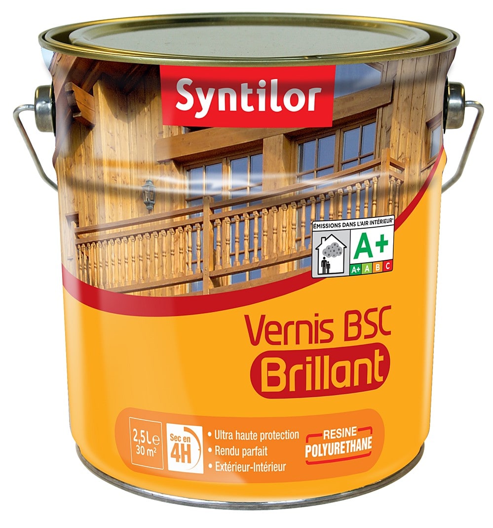 Vernis extérieur BSC Incolore Brillant Syntilor - 2.5 L