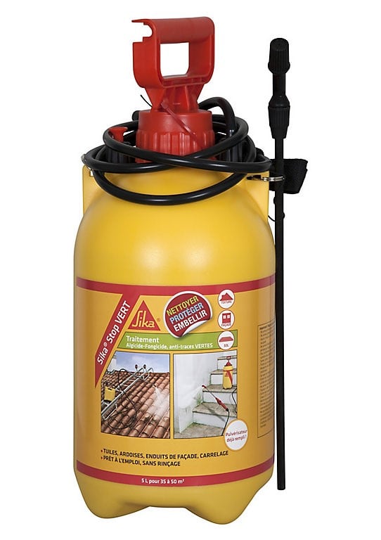 Traitement Sika® Stop Algicide-Fongicide Anti-traces Rouges 20L - SIKA -  Mr.Bricolage