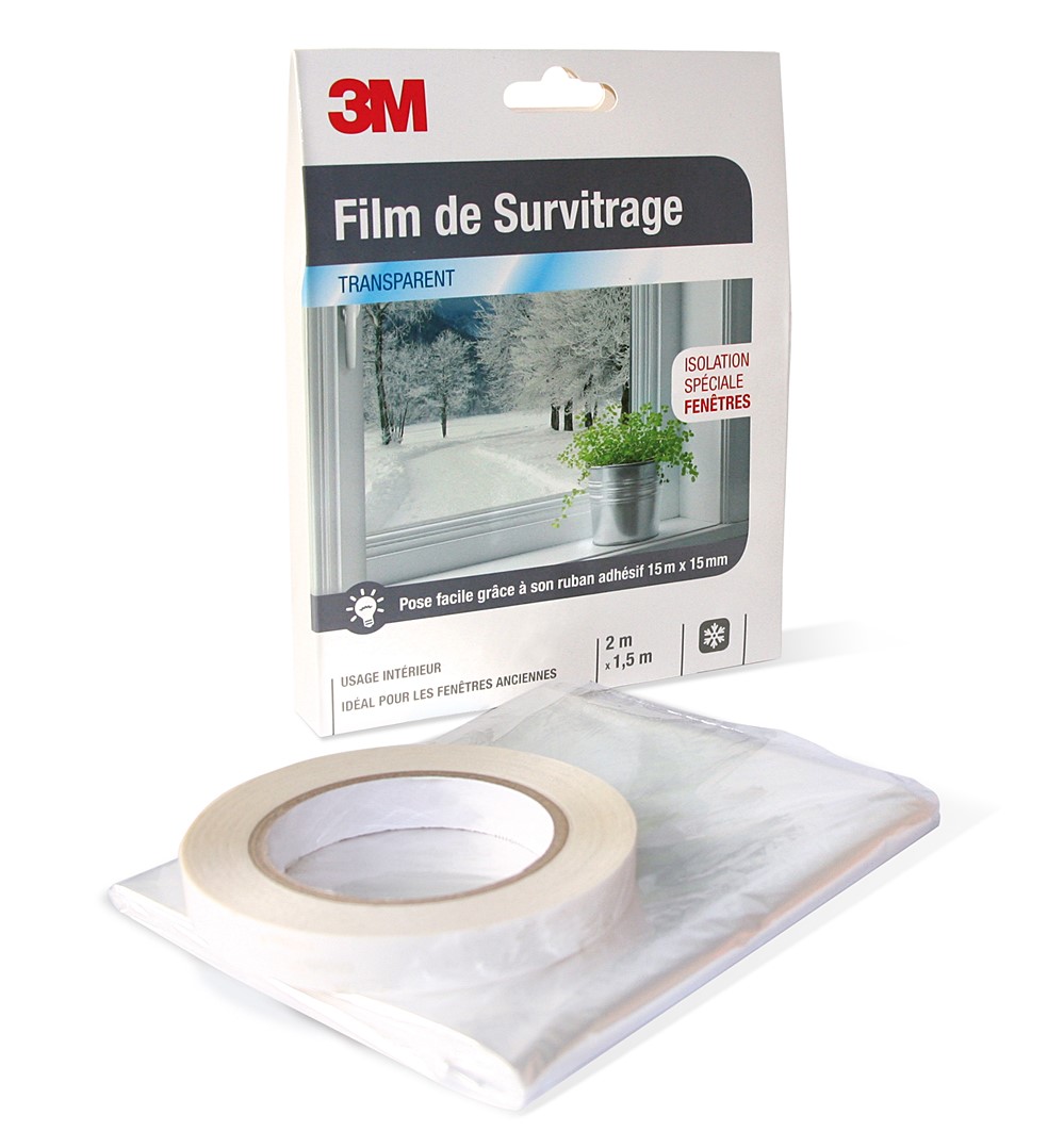 Film de survitrage fenetre transparent 4x1.50m - 3M - Mr.Bricolage