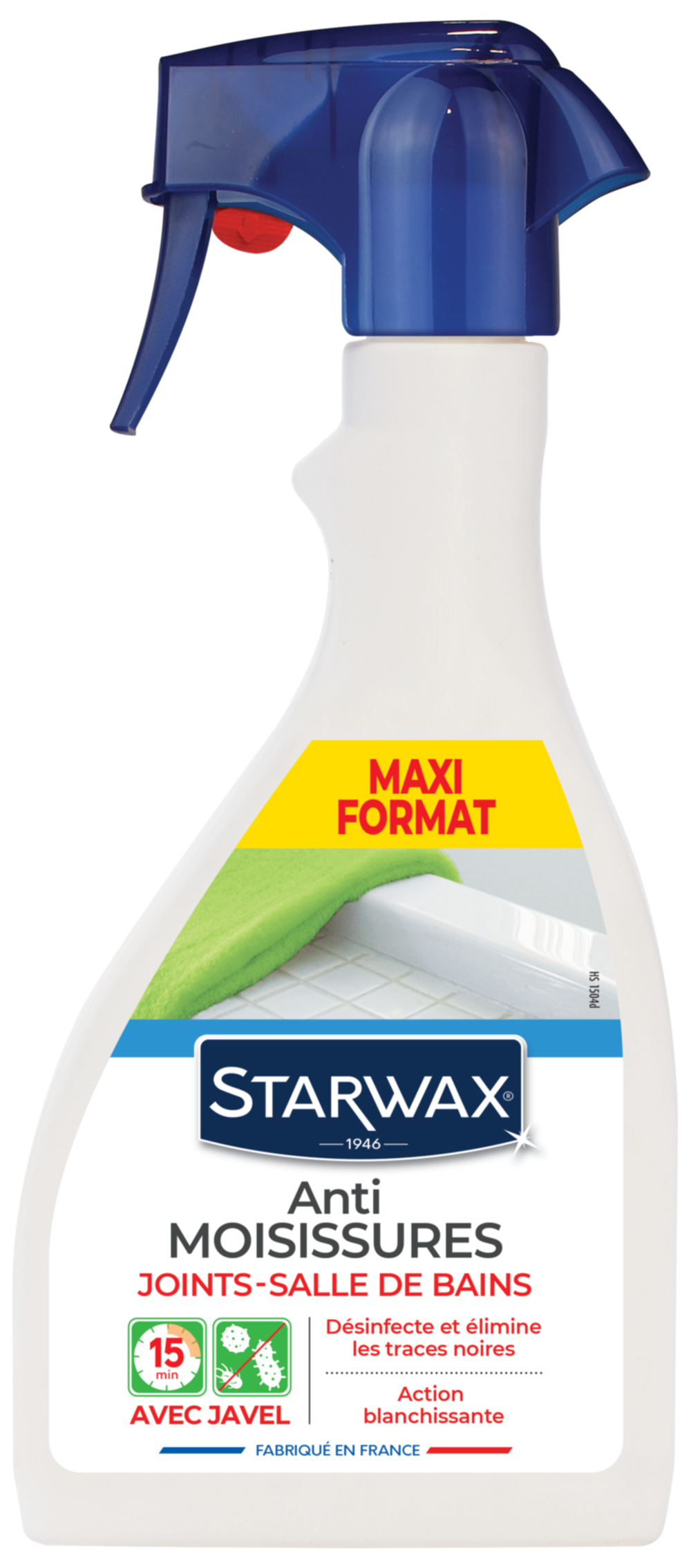STARWAX Anti-Moississures 500 ml + Brosse à Joints - Idéal pour  Désinfecter, Détruire les Moisissures et Récurer les Joints de Carrelage  dans les Pièces Humides - quincaillerie