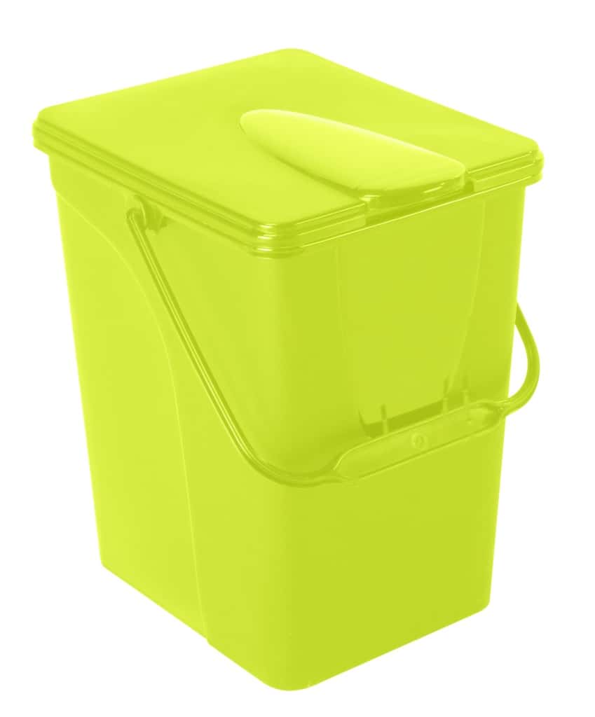 Seau à compost avec couvercle 14L vert anis - Mr.Bricolage