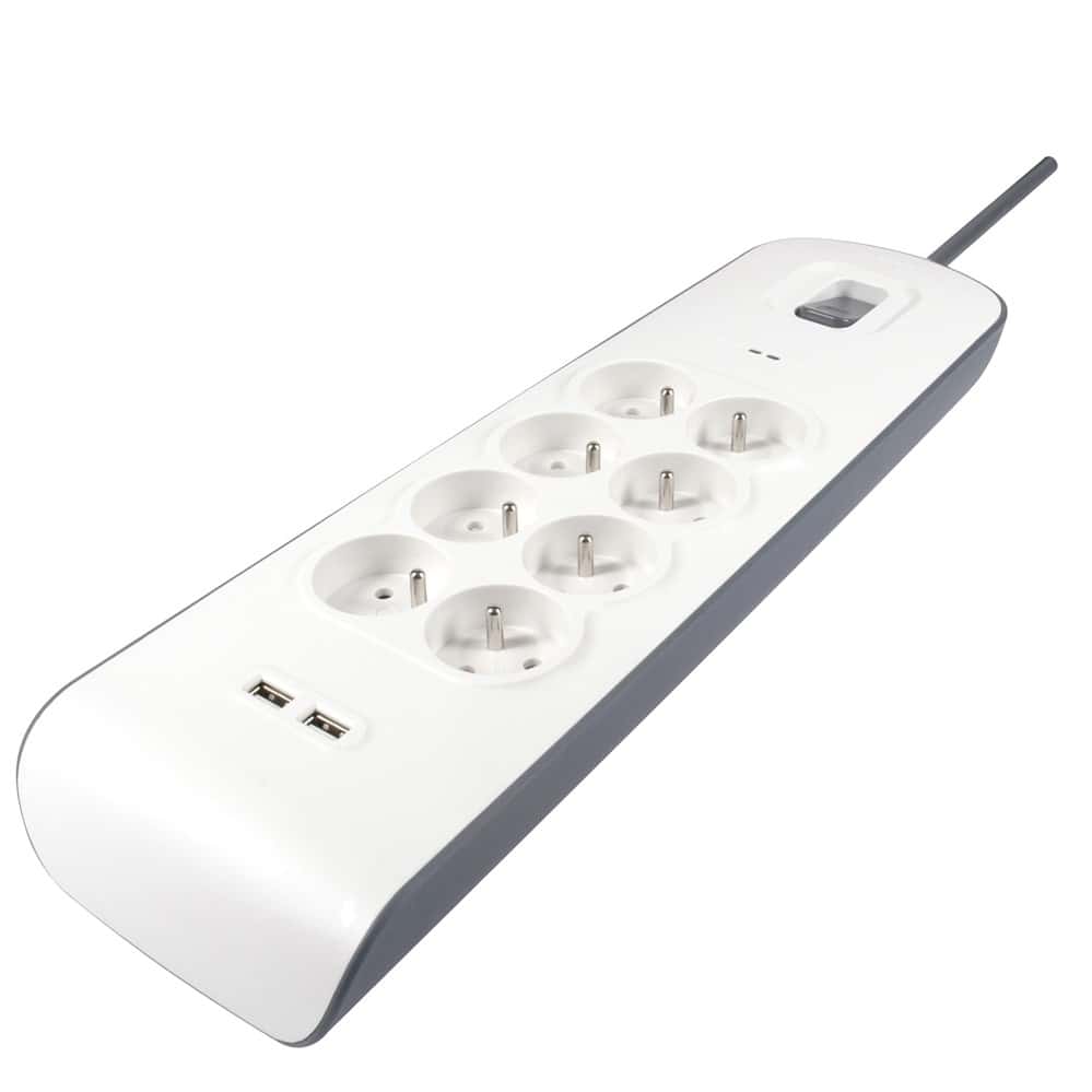 Prise de courant encastrable 2USB 2U-449276 norme VDE, avec USB, sécurité  enfants IP20 blanc pur, effet brillant - Équipements électriques à la Fnac