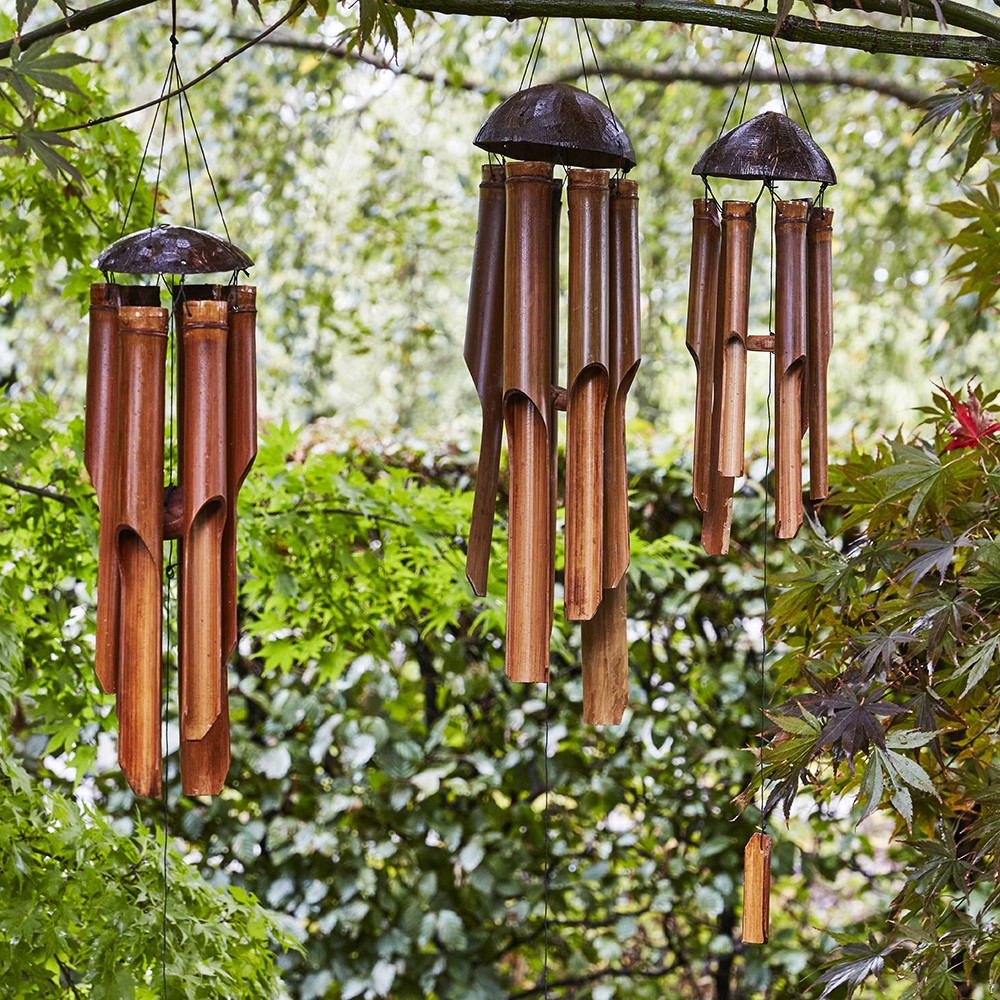 Support mobile en bois bricolage carillon éolien ornement pour
