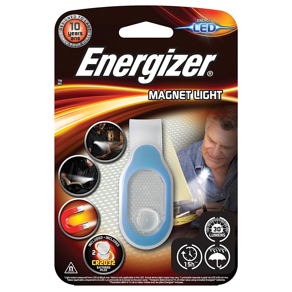 Lampe de poche magnétique - MAGNET 2 piles CR2032 - ENERGIZER - Mr