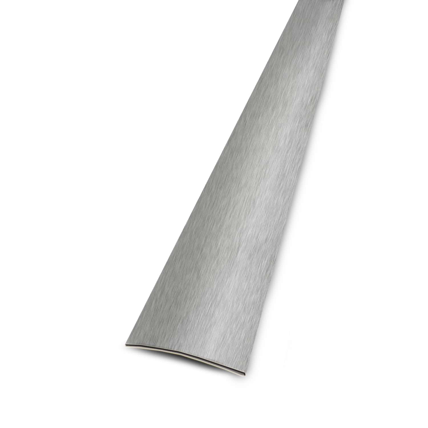 Barre de seuil plat adhésive en acier inoxydable 73 x 3 cm