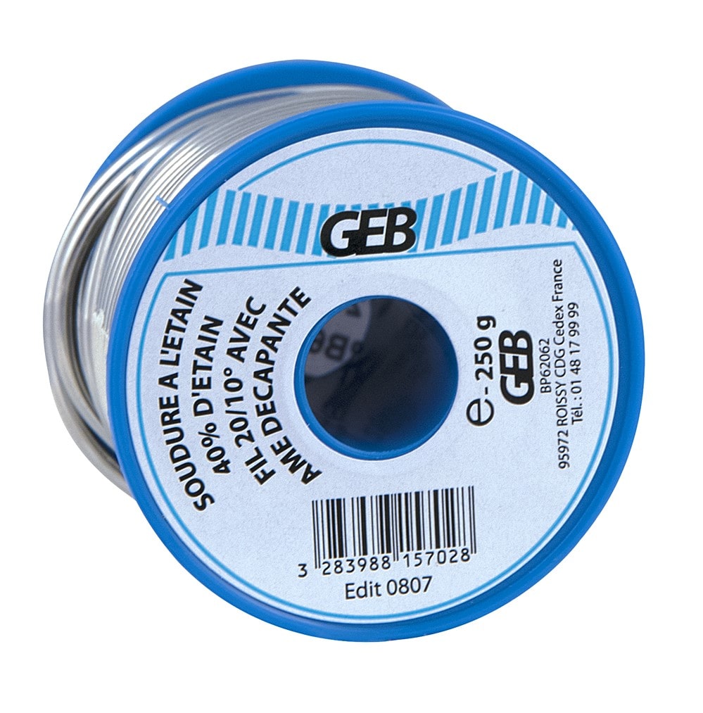 GEB - Brasure fil étain et cuivre - 250 g