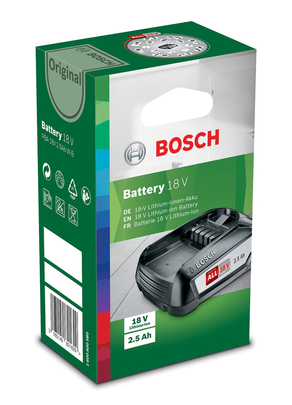 Batterie Power4All 18V 2,5Ah (sans chargeur) - BOSCH - Mr.Bricolage