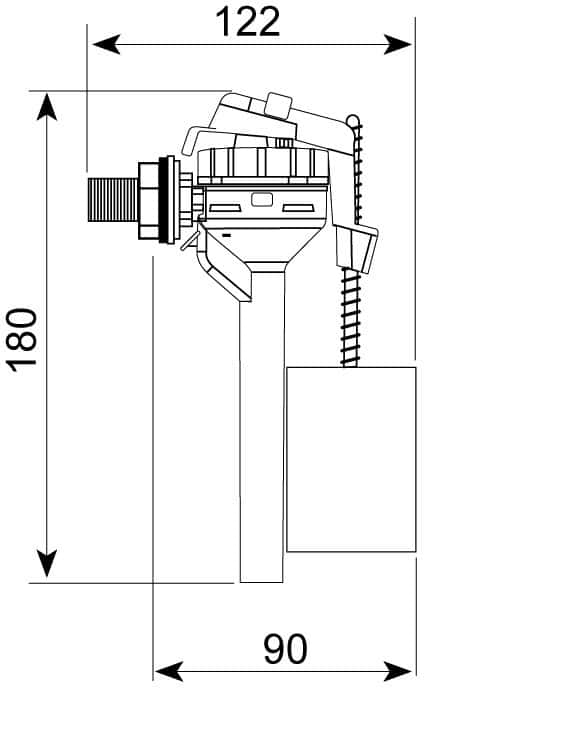 Robinet flotteur compact servo-valve - WIRQUIN - Mr.Bricolage