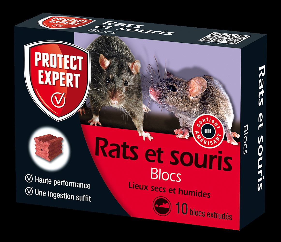 Rats & souris - pat appât + poste d'appatage - Prévention - 120 Grs