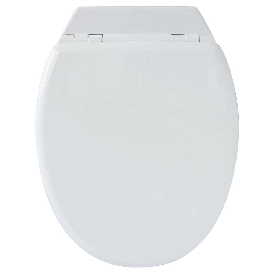 Abattant WC en Bois Blanc avec kit de fixation