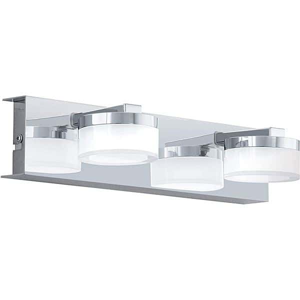 Applique miroir salle de bain Pandella acier chrome 40 x 600 mm LED incl.  11W 4000K IP44 - EGLO - Mr Bricolage