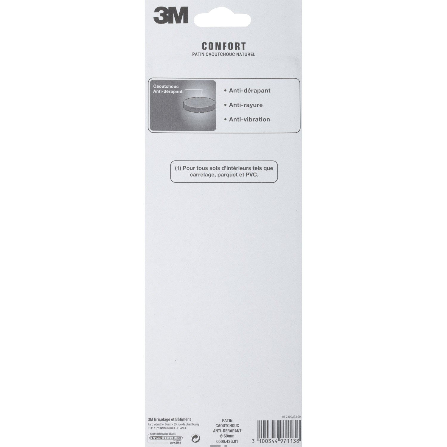 FSW-Products - 4 Pièces - Patin pour Meuble avec Clou - Marron - 18mm Dia -  Dessous de