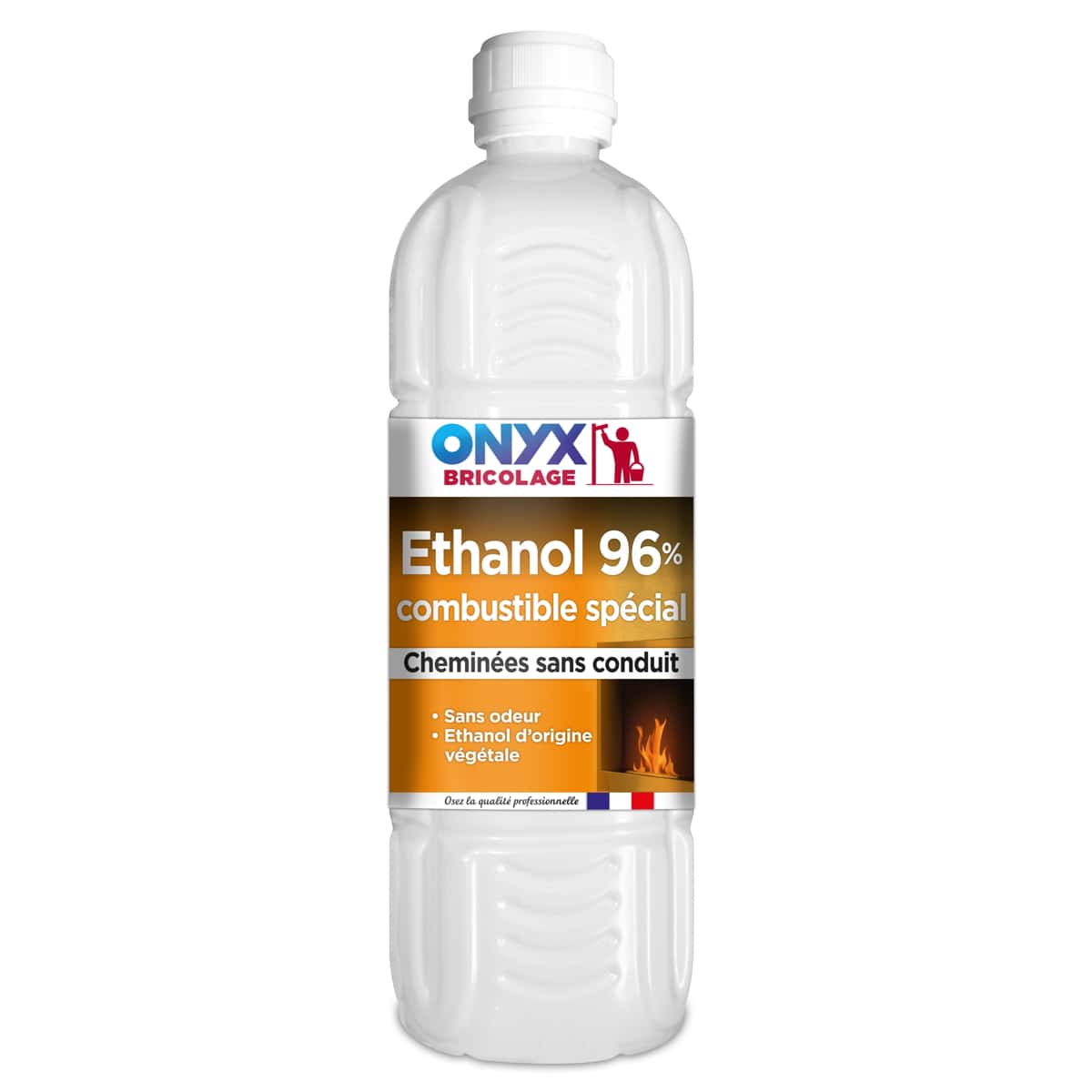 Ethanol 96% pour cheminée sans conduit 1L ONYX - Mr.Bricolage