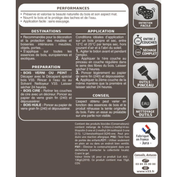 Huile & protection argent 0,5 L - V33