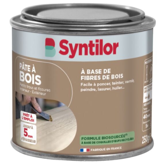 Pâte à bois biosourcée chêne moyen 250gr - SYNTILOR