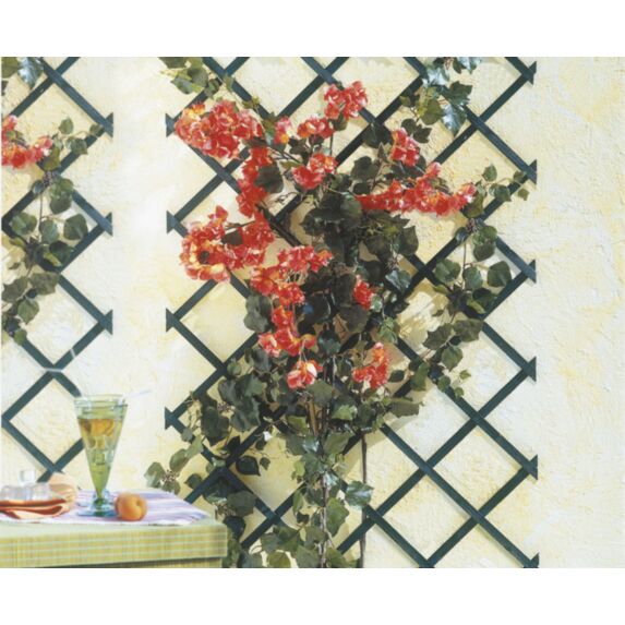 Trellis extensible bois lasuré vert 0,50 x 1,50 m TRELLIWOOD - INTERMAS