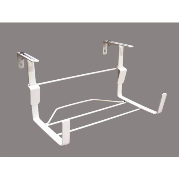 Support jardinière fer plat fixations réglables blanc 35x18cm - LOUIS MOULIN